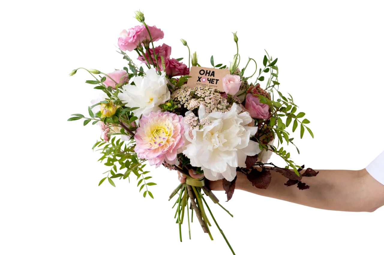 Баннер цветочного бутика «Она Хочет» в Черногорске